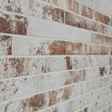 English Brick White 2x18 Matte Porcelain Tile - Tilebar