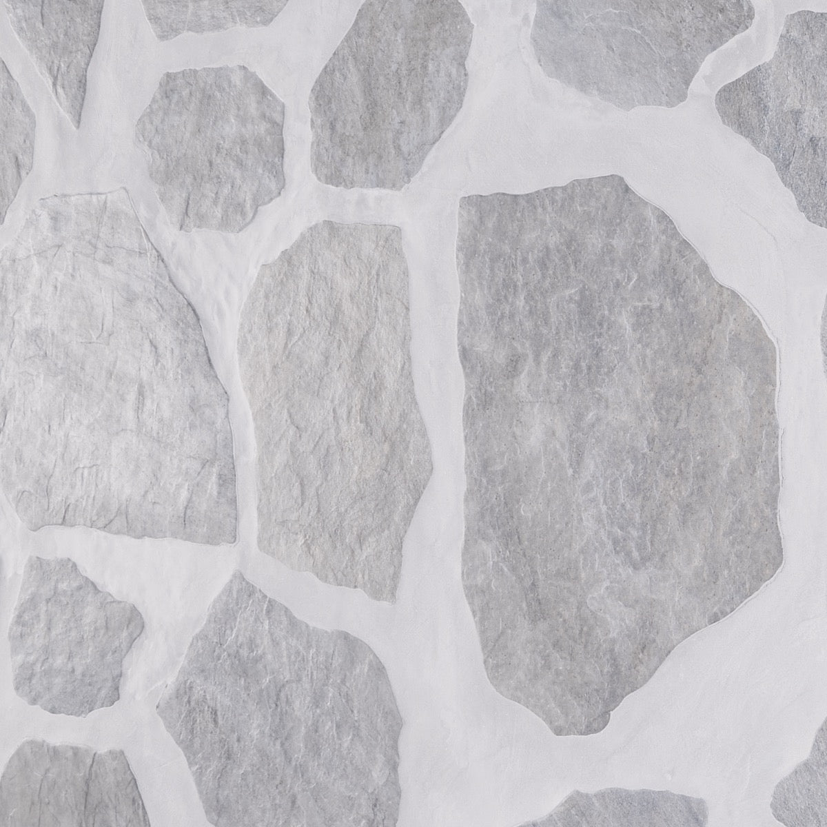 Pathstone Gris Gray Textured Matte Porcelain Flagstone Tile - Lux Tile