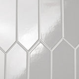 Tehama Crackled Gray 3x12 Polished Ceramic Tile - Lux Tile
