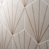 Lux Tile Pergola Beams Taupe 12.5" Hexagon Matte Porcelain Tile
