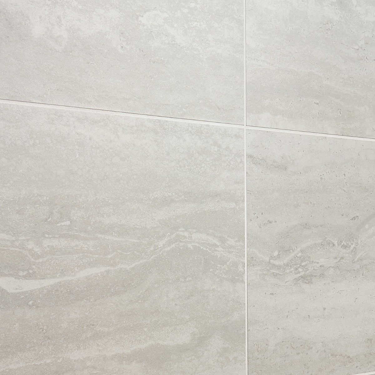 Basic Travertine Cotton White 12x24 Matte Porcelain Tile - Lux Tile