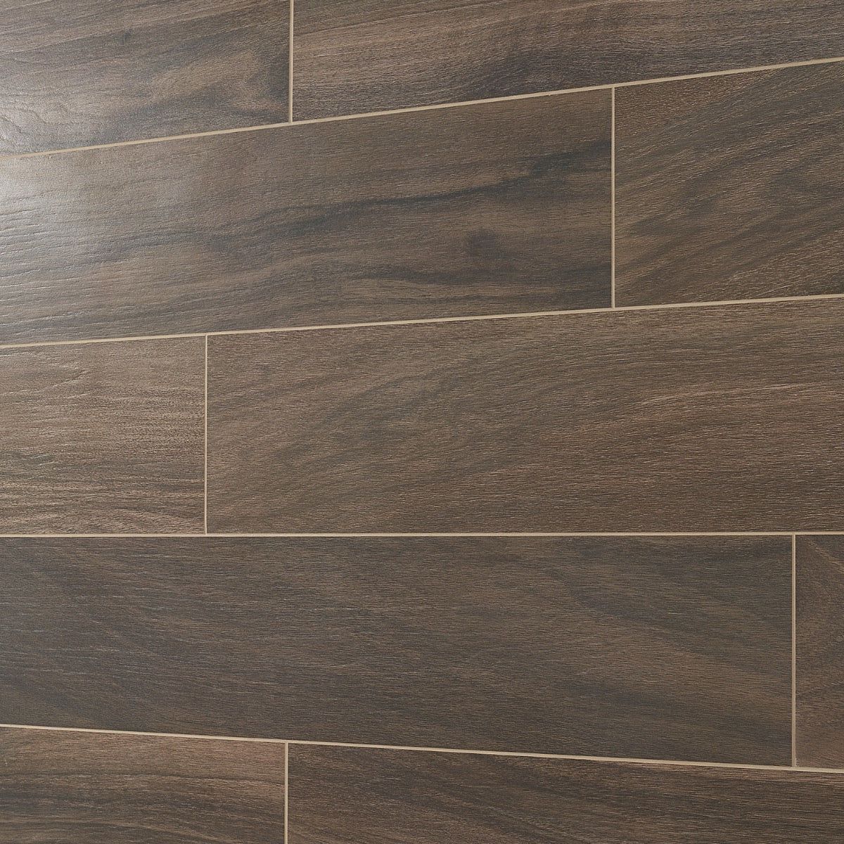 Silkwood Walnut Brown 8x48 Matte Porcelain Tile - Lux Tile