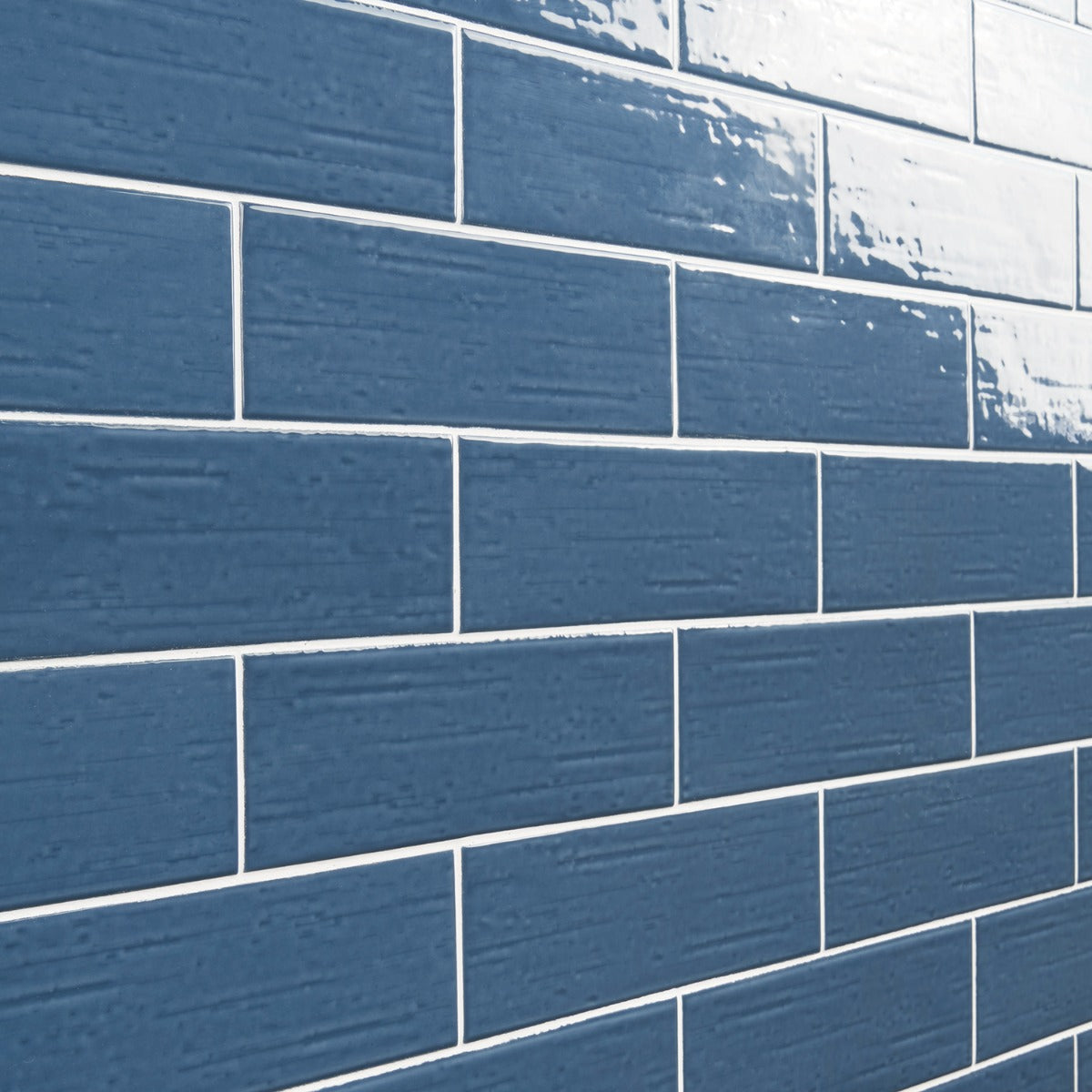 Kiln Blue 3x9 Polished Porcelain Subway Tile - Lux Tile