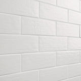 Kiln White 3x9 Matte Porcelain Subway Tile - Durable and Elegant
