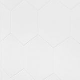 SymetroHex White 10" Matte Porcelain Tile - Lux Tile