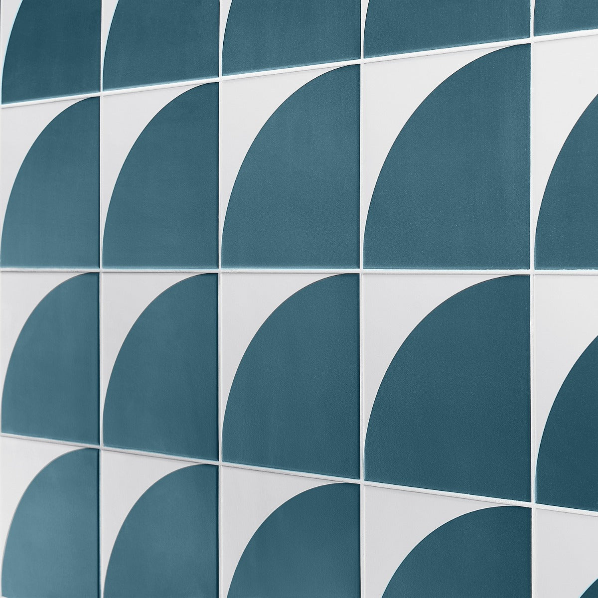 Stacy Garcia Maddox Deco Teal Blue 8x8 Matte Porcelain Tile
