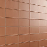 Stacy Garcia Maddox Frame Terracotta Matte Ceramic Subway Tile 4x8