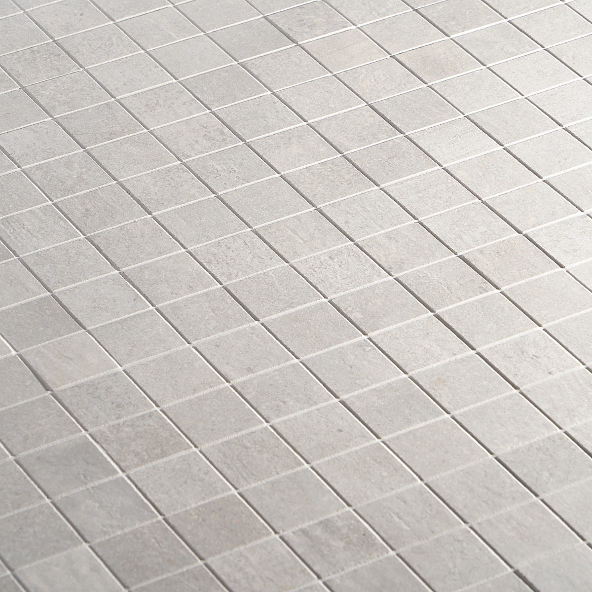 Bronx Argent Silver 2x2 Matte Porcelain Mosaic Tile - Durable Industrial Design