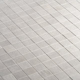 Bronx Argent Silver 2x2 Matte Porcelain Mosaic Tile - Durable Industrial Design