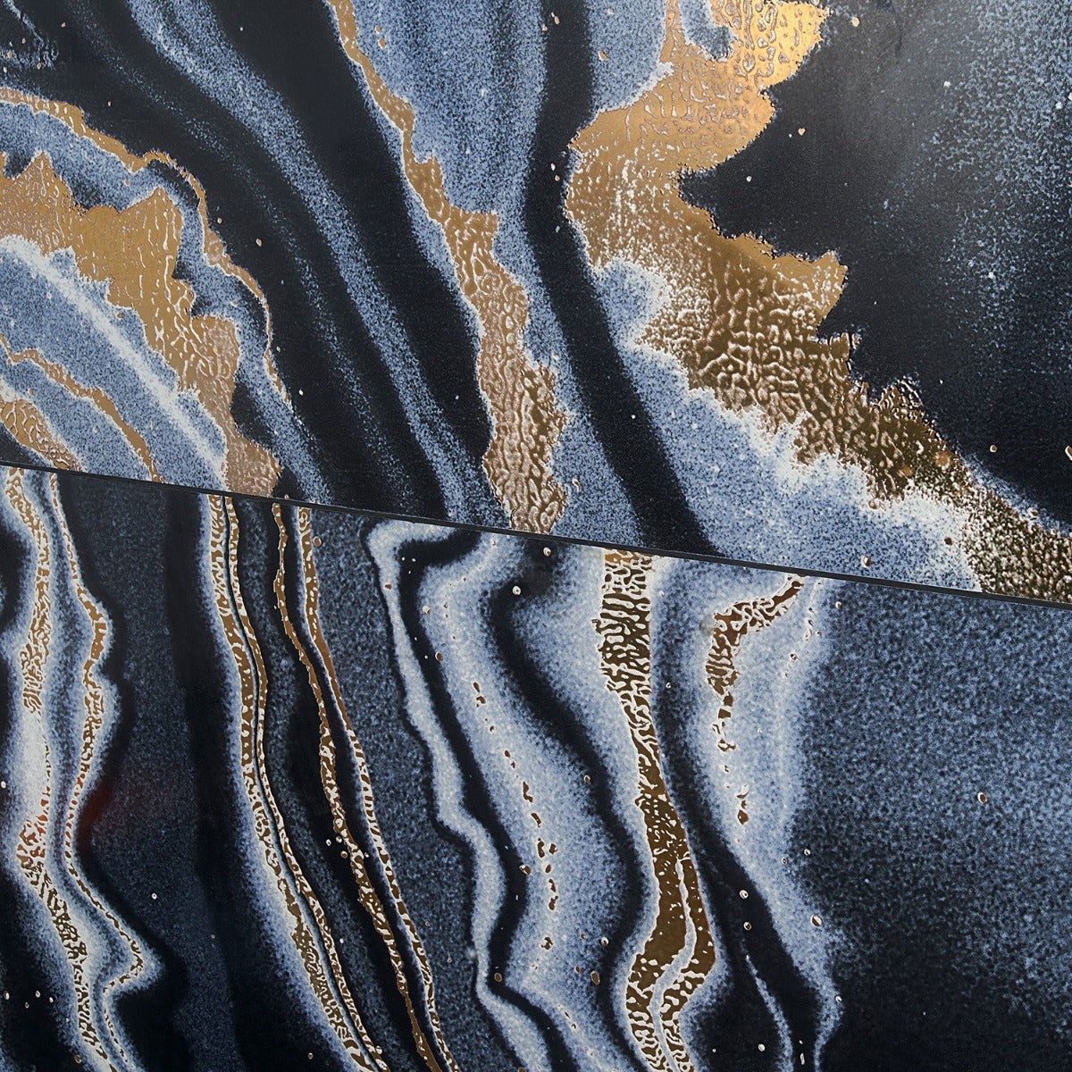 Tilebar Agate Art Night Black 24x48 Polished Porcelain Tile