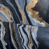 Tilebar Agate Art Night Black 24x48 Polished Porcelain Tile