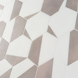 HexArt Pop Gris 8" Hexagon Matte Porcelain Tile - Lux Tile