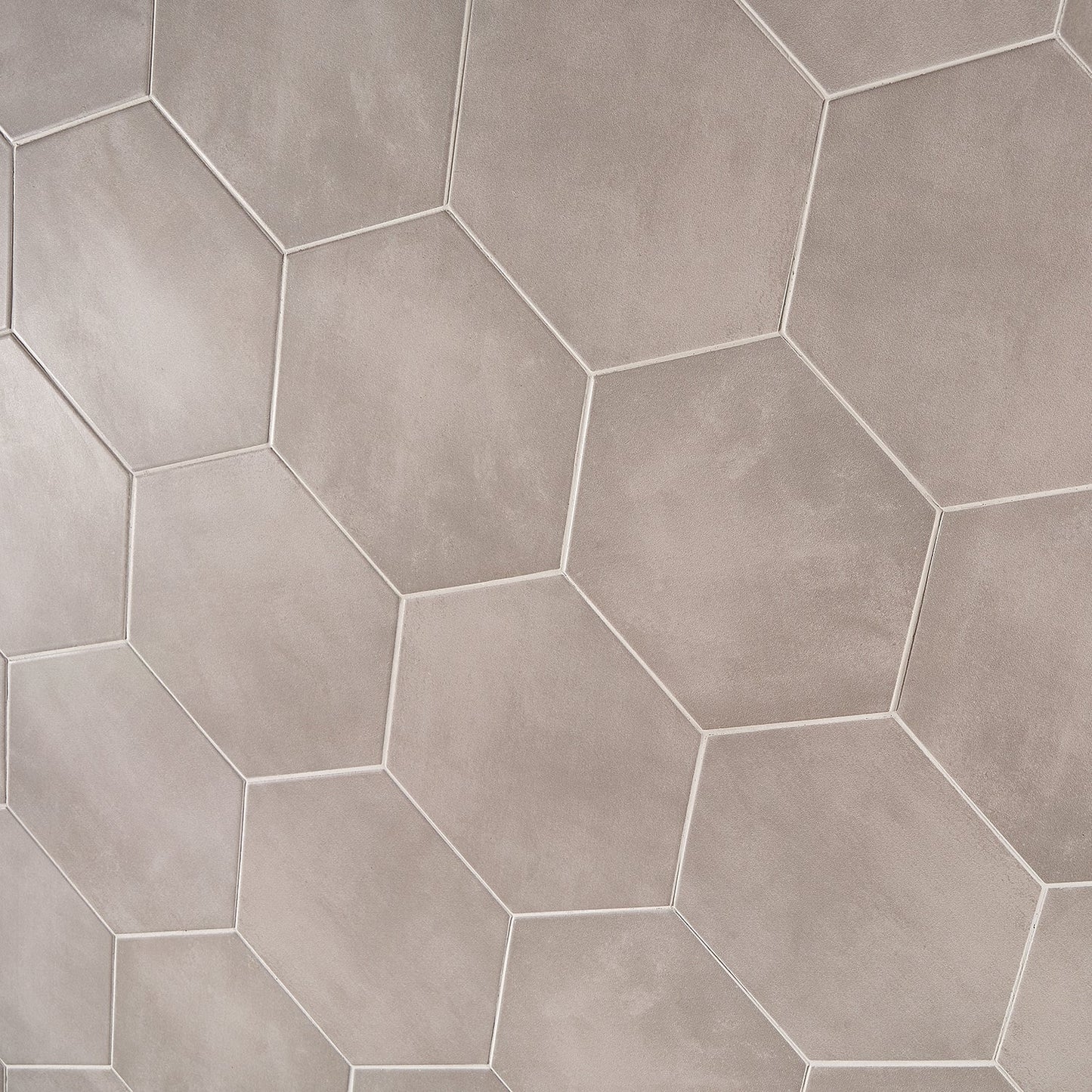 HexArt Gris Gray 8" Hexagon Matte Porcelain Tile - Lux Tile