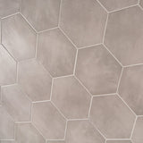 HexArt Gris Gray 8" Hexagon Matte Porcelain Tile - Lux Tile
