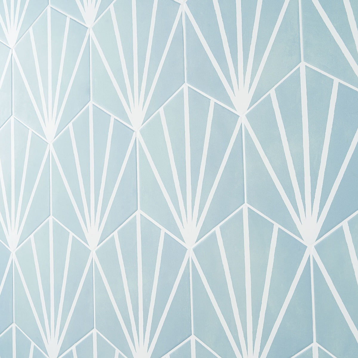 HexArt Deco Turquoise 8" Hexagon Matte Porcelain Tile - Lux Tile