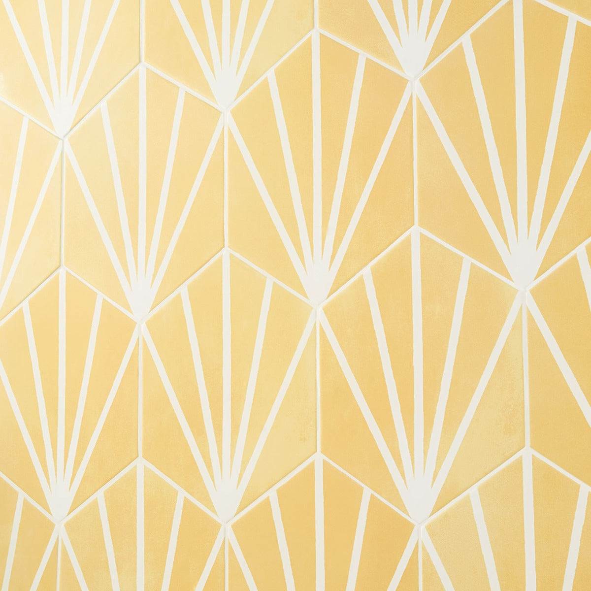 HexArt Deco Yellow 8" Hexagon Matte Porcelain Tile by Lux Tile