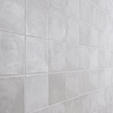 Paula Purroy Talia Cotton White 5x5 Matte Ceramic Tile