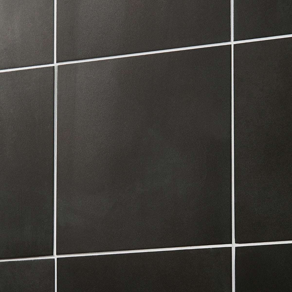 Elizabeth Sutton Charcoal Black Matte Porcelain Tile 8x8