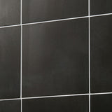 Elizabeth Sutton Charcoal Black Matte Porcelain Tile 8x8