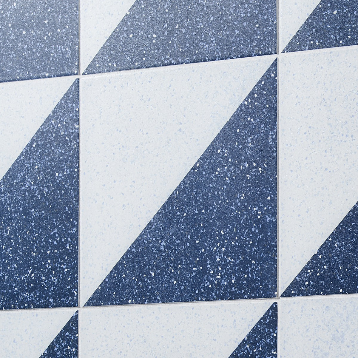 Art Geo Terrazzo Dos Blue 8x8 Matte Porcelain Tile by Elizabeth Sutton