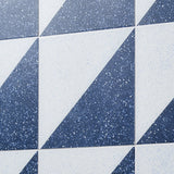 Art Geo Terrazzo Dos Blue 8x8 Matte Porcelain Tile by Elizabeth Sutton