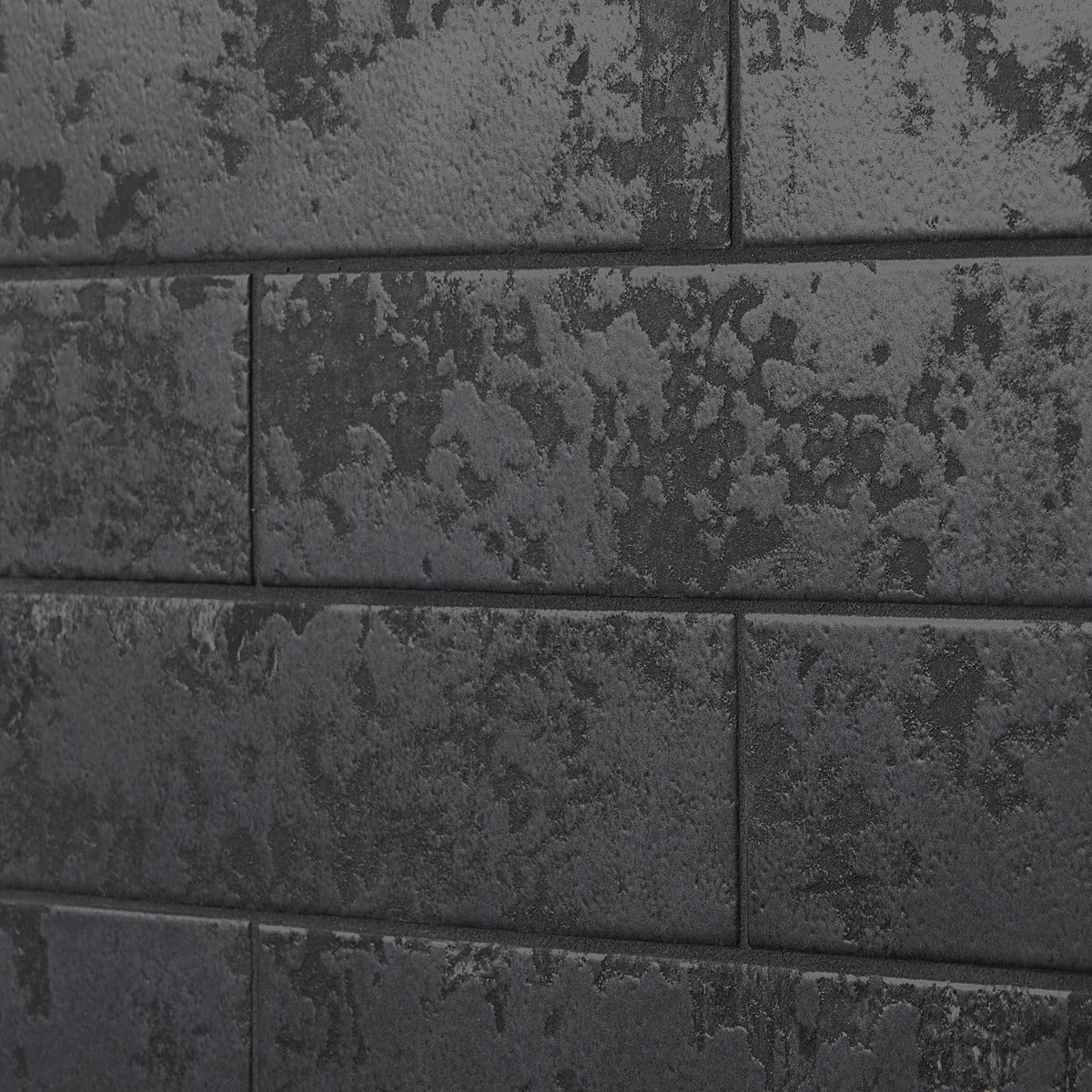 Lux Tile Portrait Black Matte Porcelain Subway Tile 2x14