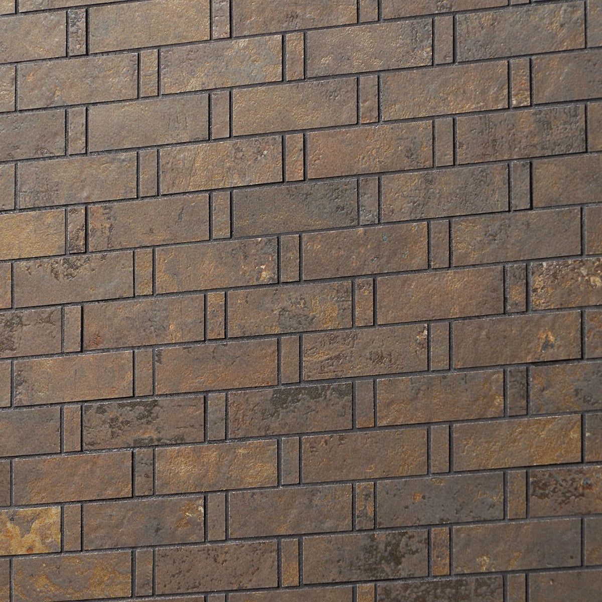 Portrait Copper Weave Matte Porcelain Mosaic Tile - Lux Tile