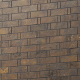 Portrait Copper Weave Matte Porcelain Mosaic Tile - Lux Tile