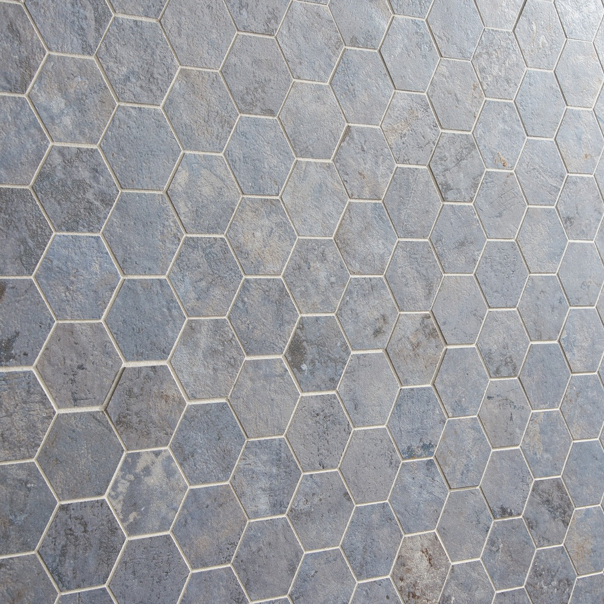 Portrait Ocean Blue 2" Hexagon Matte Porcelain Mosaic Tile - Lux Tile