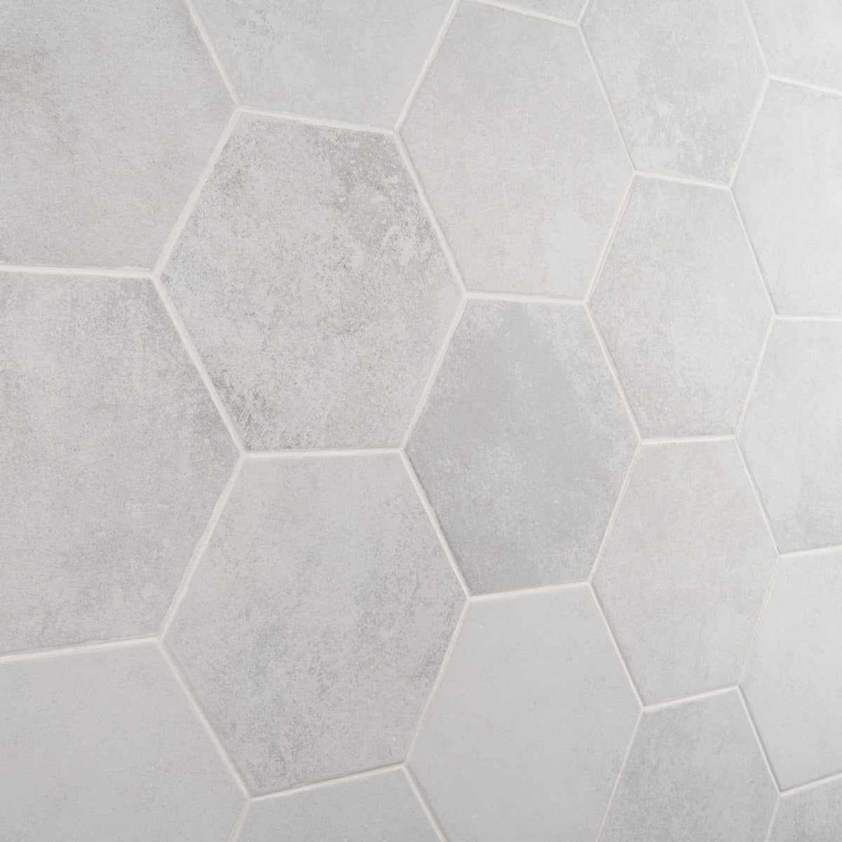 Lux Tile Terra Pompeii Blanco 8" Hexagon Matte Porcelain Tile