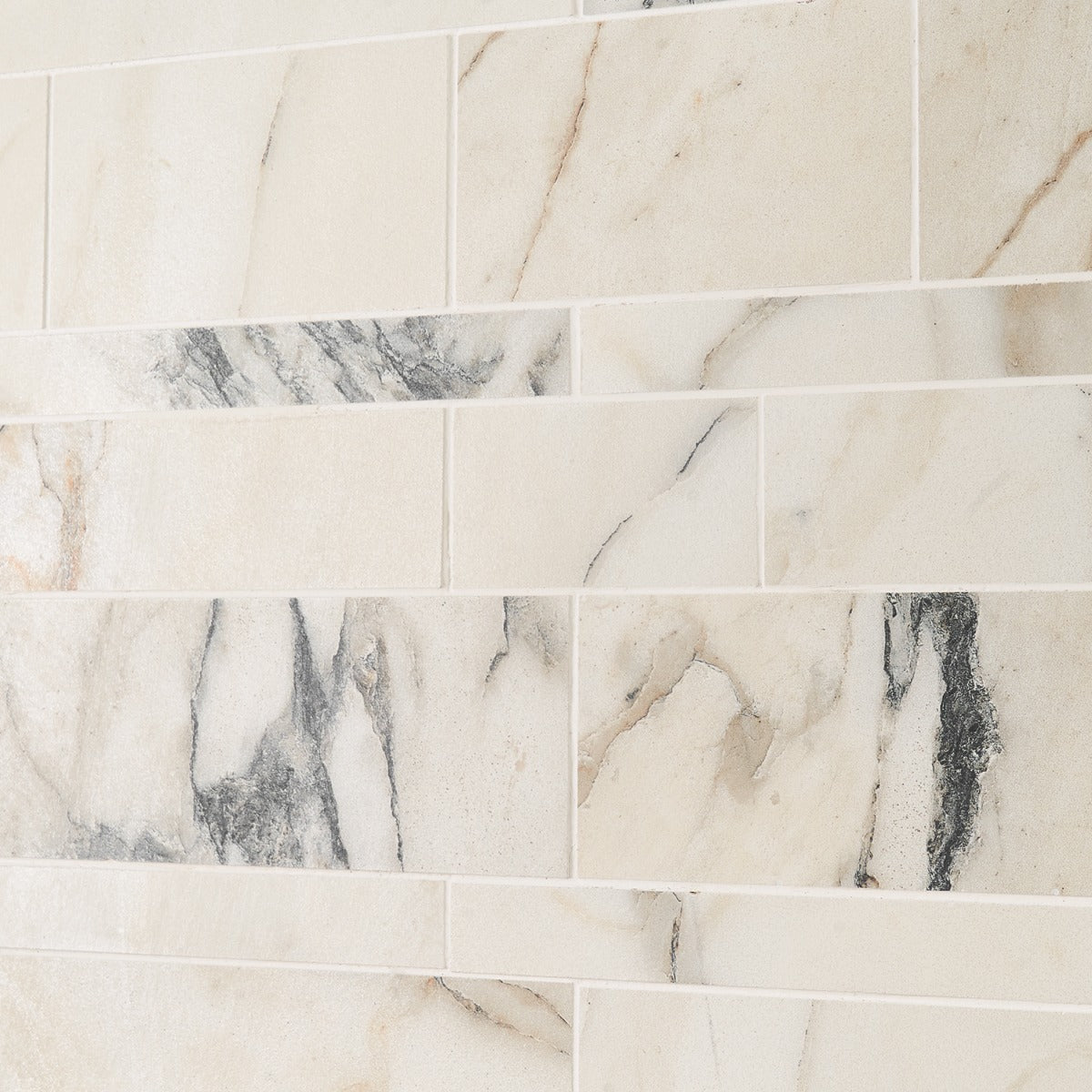 Dreamstone Calacatta Rustico Beige Railroad Matte Porcelain Mosaic Tile