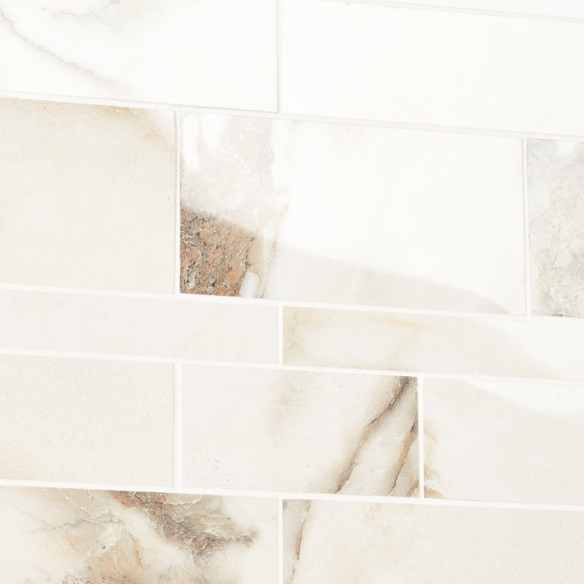 Dreamstone Calacatta Rustico Polished Porcelain Mosaic Tile