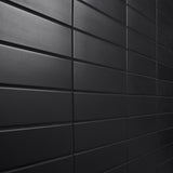 Roller Black Matte Porcelain Subway Tile - 3x11 Inch