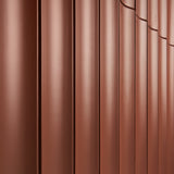 Roller Fluted Column Terracotta 4x36 3D Handmade Matte Ceramic Tile