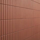 Roller Ribbed Terracotta 4x12 3D Matte Fluted Ceramic Tile