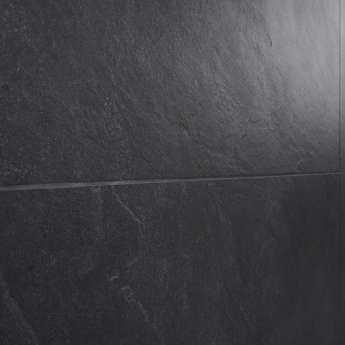 Era Charcoal Black 24x48 Matte Porcelain Tile - Lux Tile