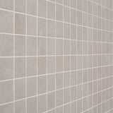 Era Linen White 2x2 Matte Porcelain Mosaic Tile - Durable Limestone Look