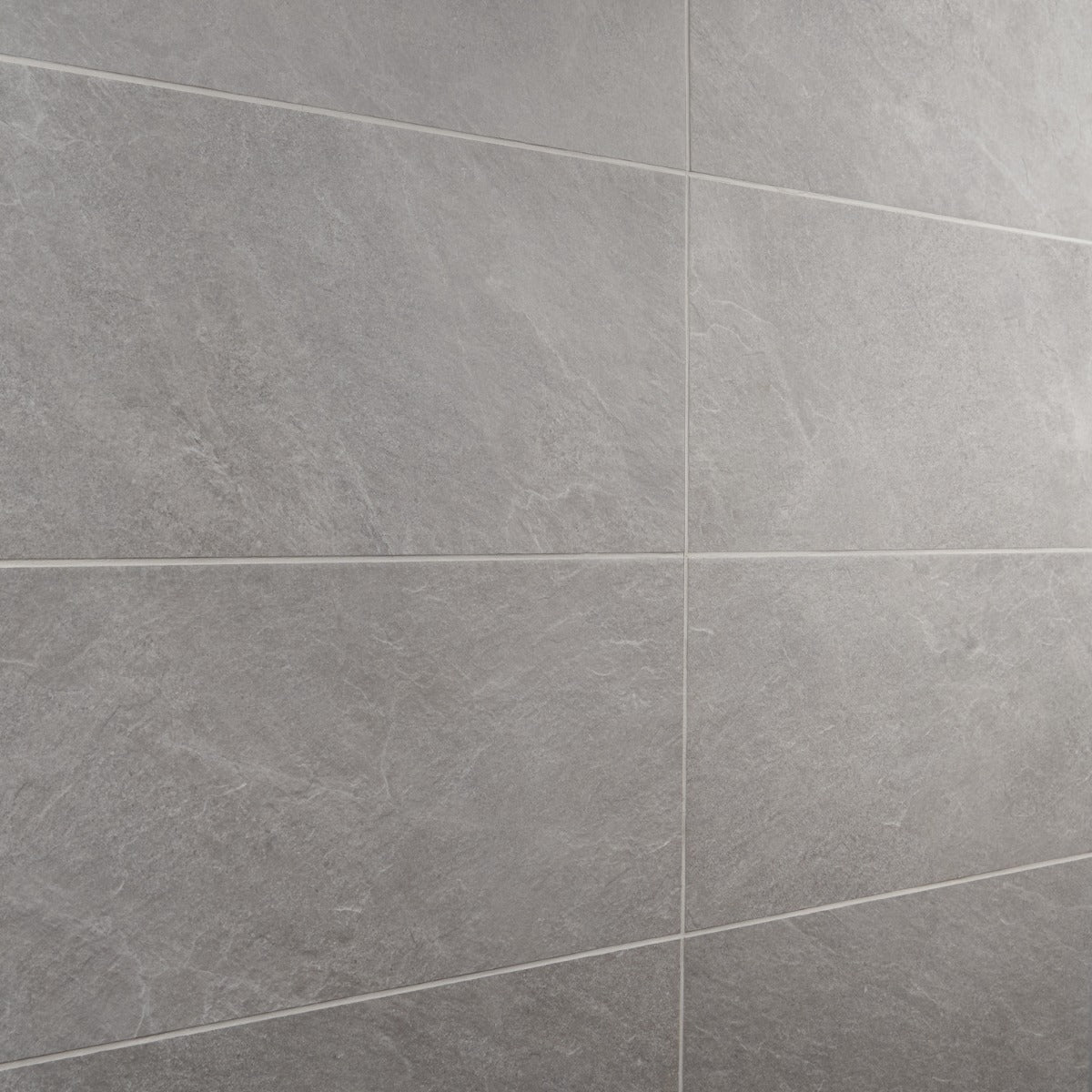Era Silver Gray 12x24 Matte Porcelain Tile - Limestone Look