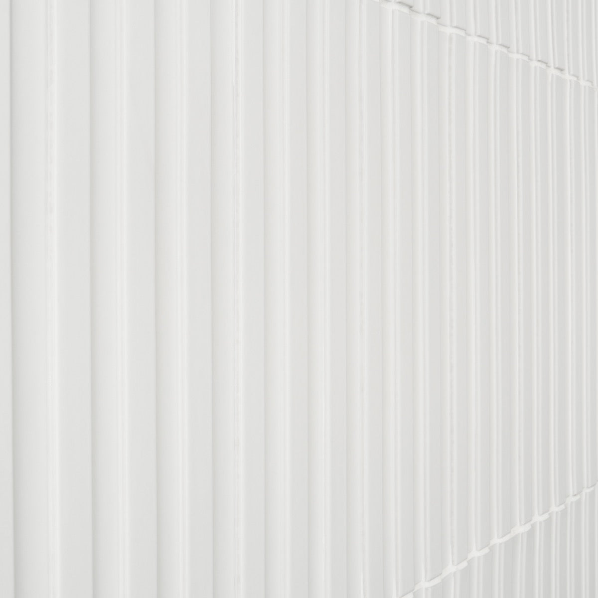 Bariano White 6x16 Fluted 3D Matte Porcelain Tile - Lux Tile