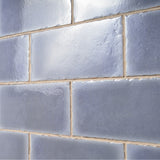 Jamesport Blue 6"x12" Glossy Porcelain Subway Tile by Lux Tile