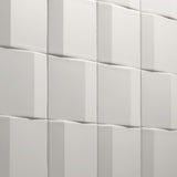 Zeal Edge 3D White 5x5 Matte Porcelain Tile - Lux Tile