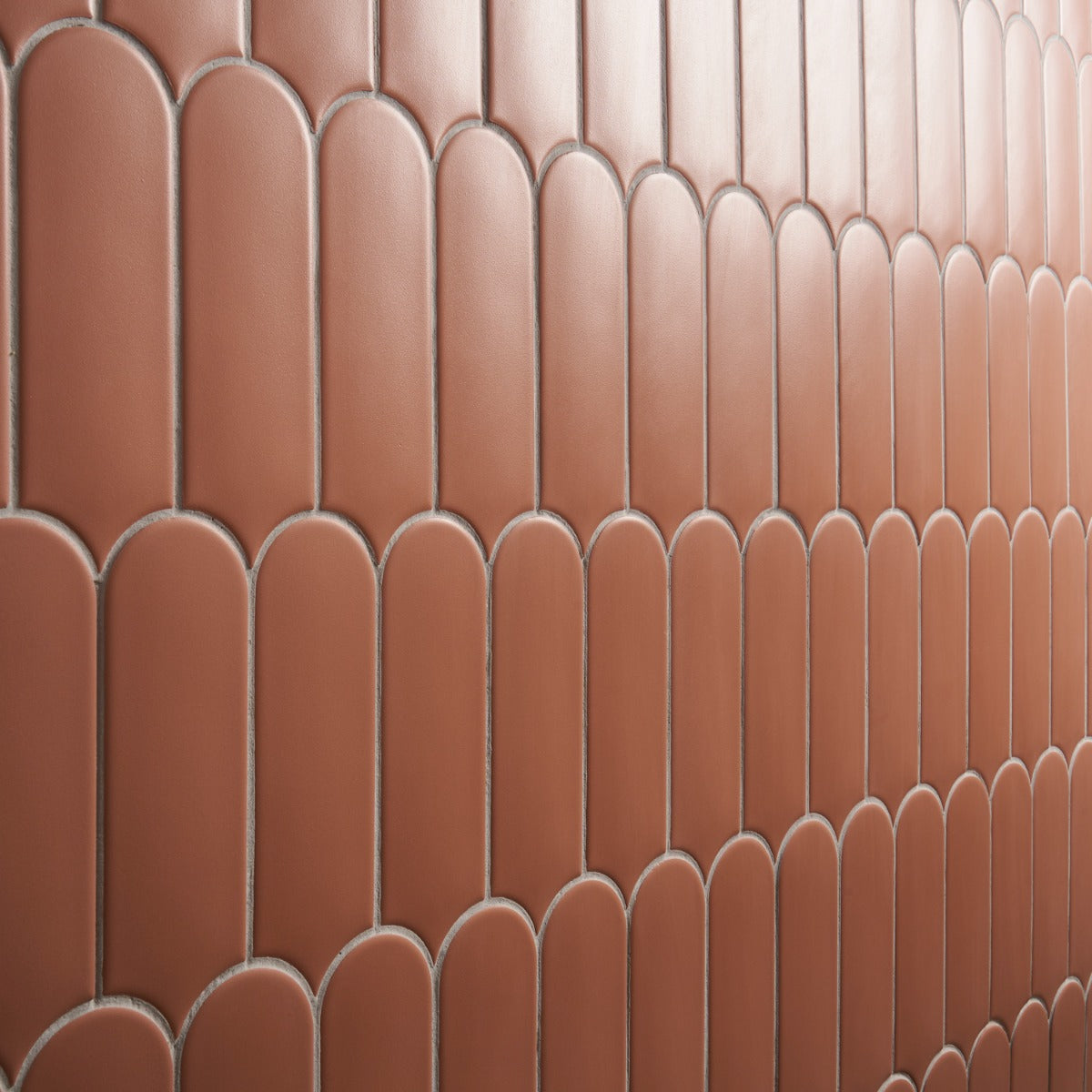 Parry Clay Terracotta Fishscale Matte Ceramic Wall Tile - 3x8
