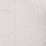Navari White 5x5 Textured Glossy Ceramic Tile by Lux Tile