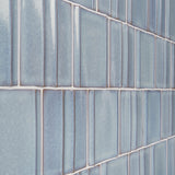 Kinro River Blue 6x6 3D Polished Porcelain Tile - Lux Tile