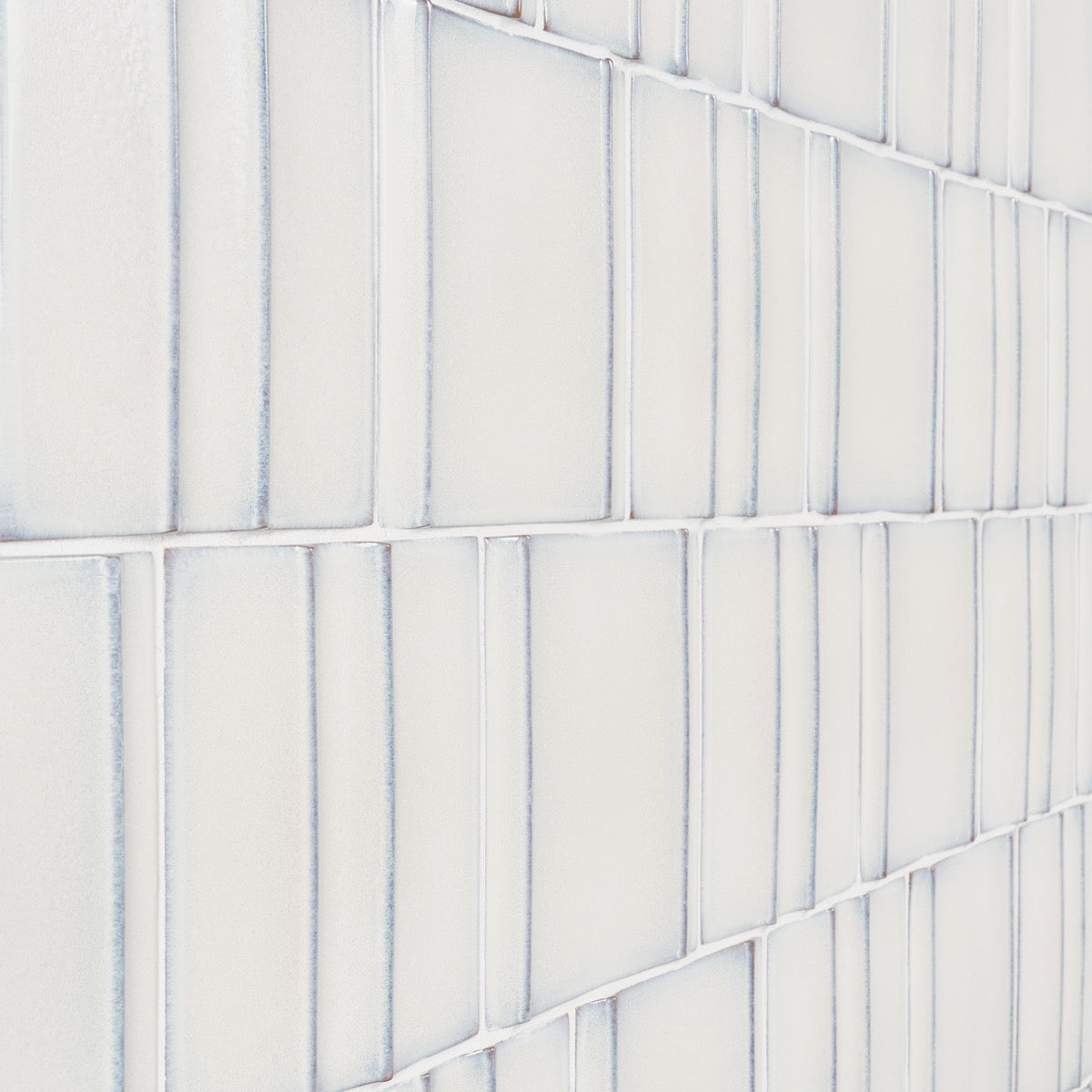Kinro Snow White 6x6 3D Polished Porcelain Tile - Lux Tile