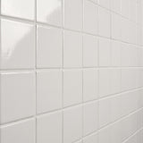 Morocco Blanco White 4x4 Glossy Porcelain Tile - Lux Tile