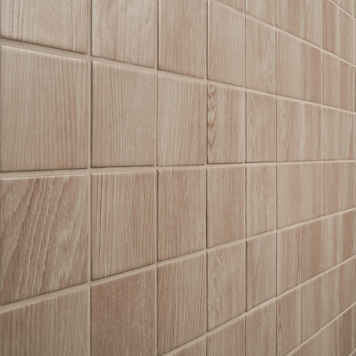 Morocco Oak Beige 4x4 Matte Porcelain Tile - Durable Wood-Look Design