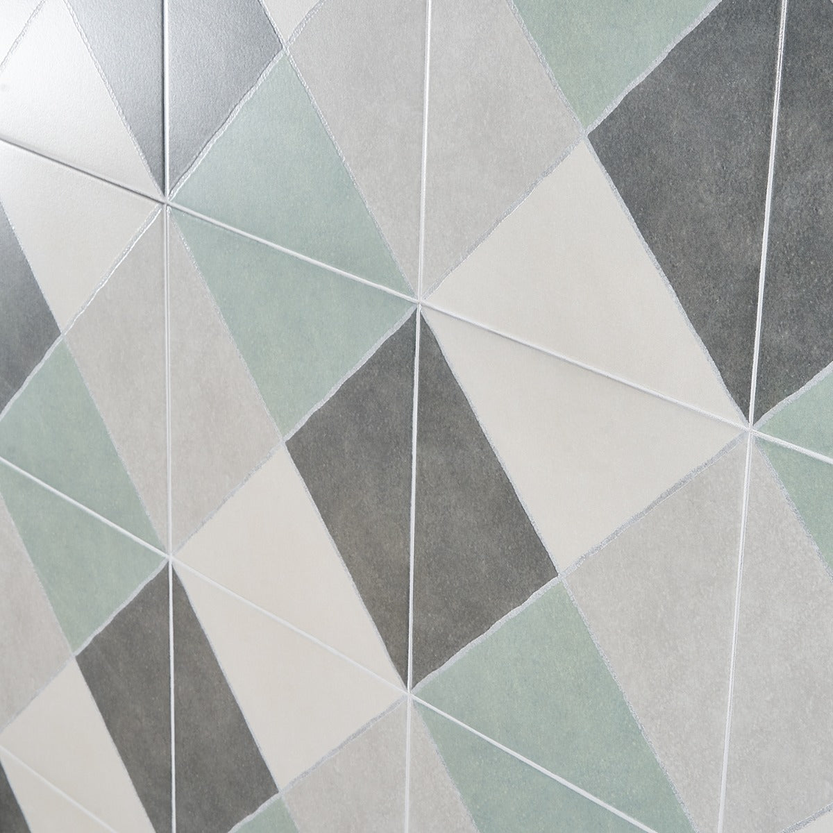 Auteur Plaid Sage Green 9x9 Matte Porcelain Tile