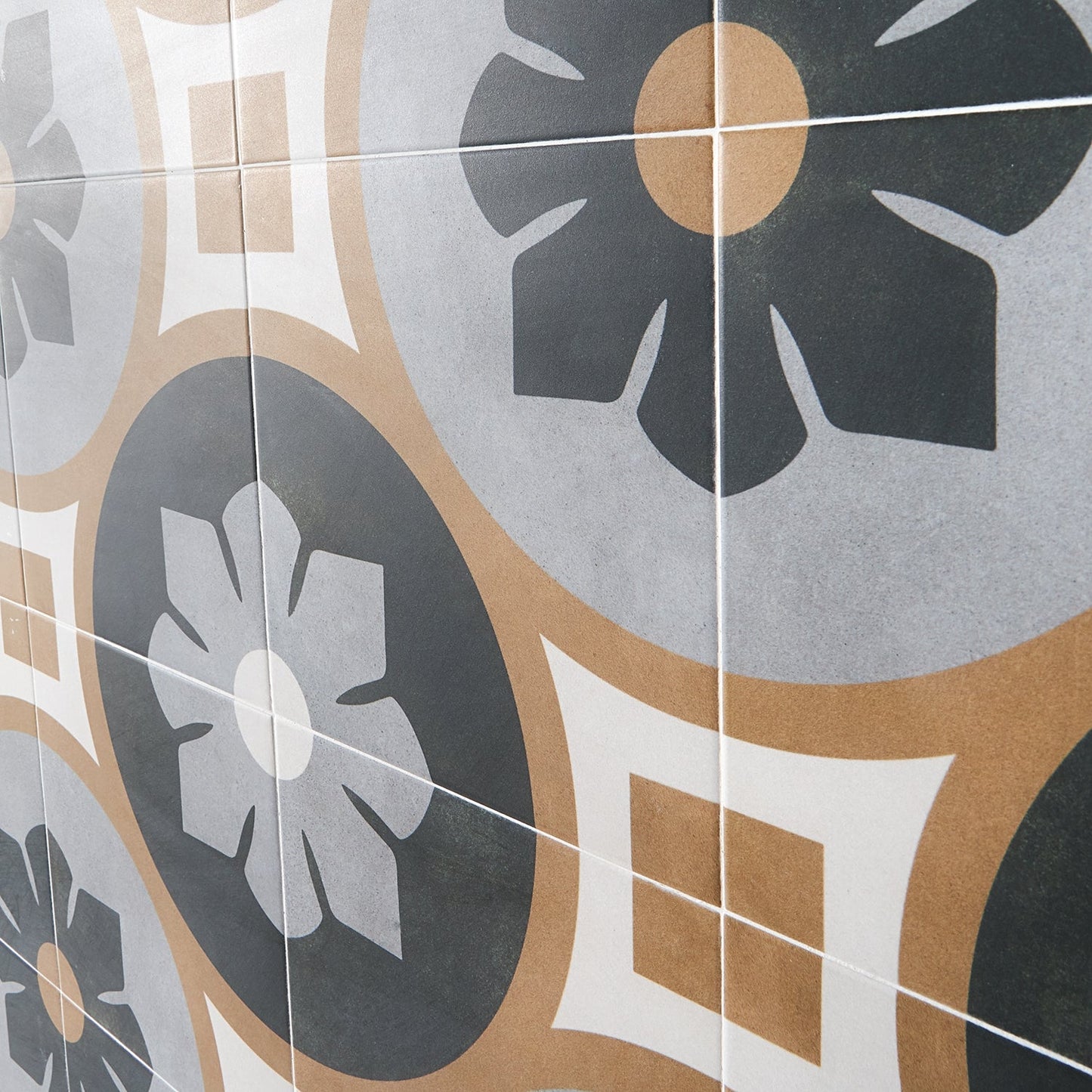 Lapaz Bloom Multicolor 9x9 Matte Porcelain Tile - Lux Tile
