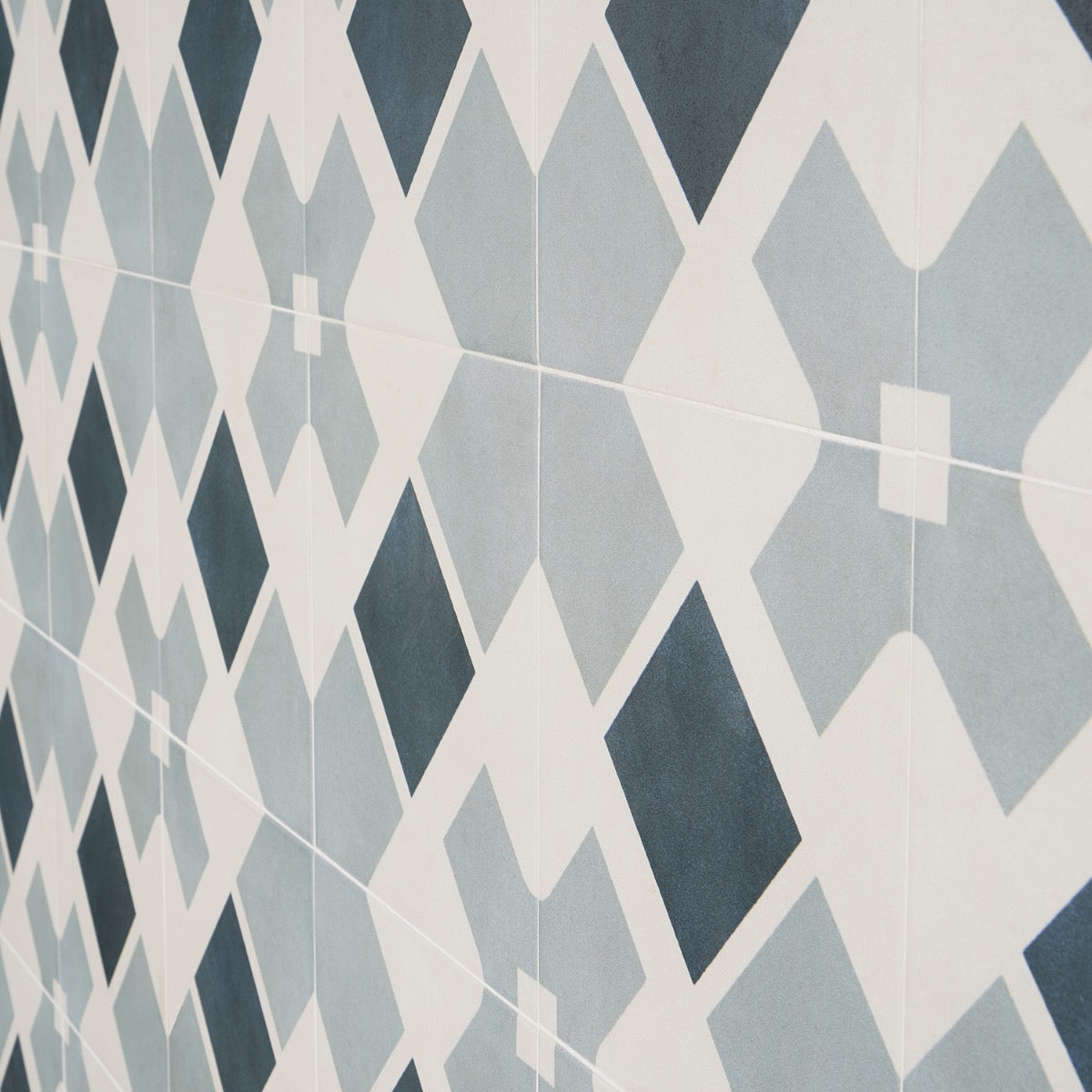 Lapaz Cross Blue 9x9 Matte Porcelain Tile - Lux Tile